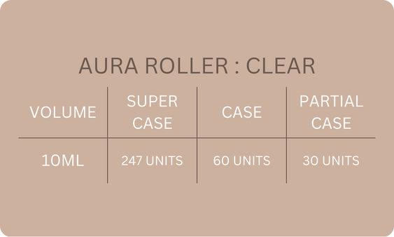 Aura Glass Roller | Clear | Glass Ball Cap unique image