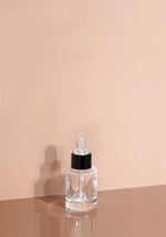 Princi Glass Bottle | Clear | Clear Rubber Dropper