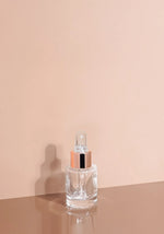 Princi Glass Bottle | Clear | Clear Rubber Dropper