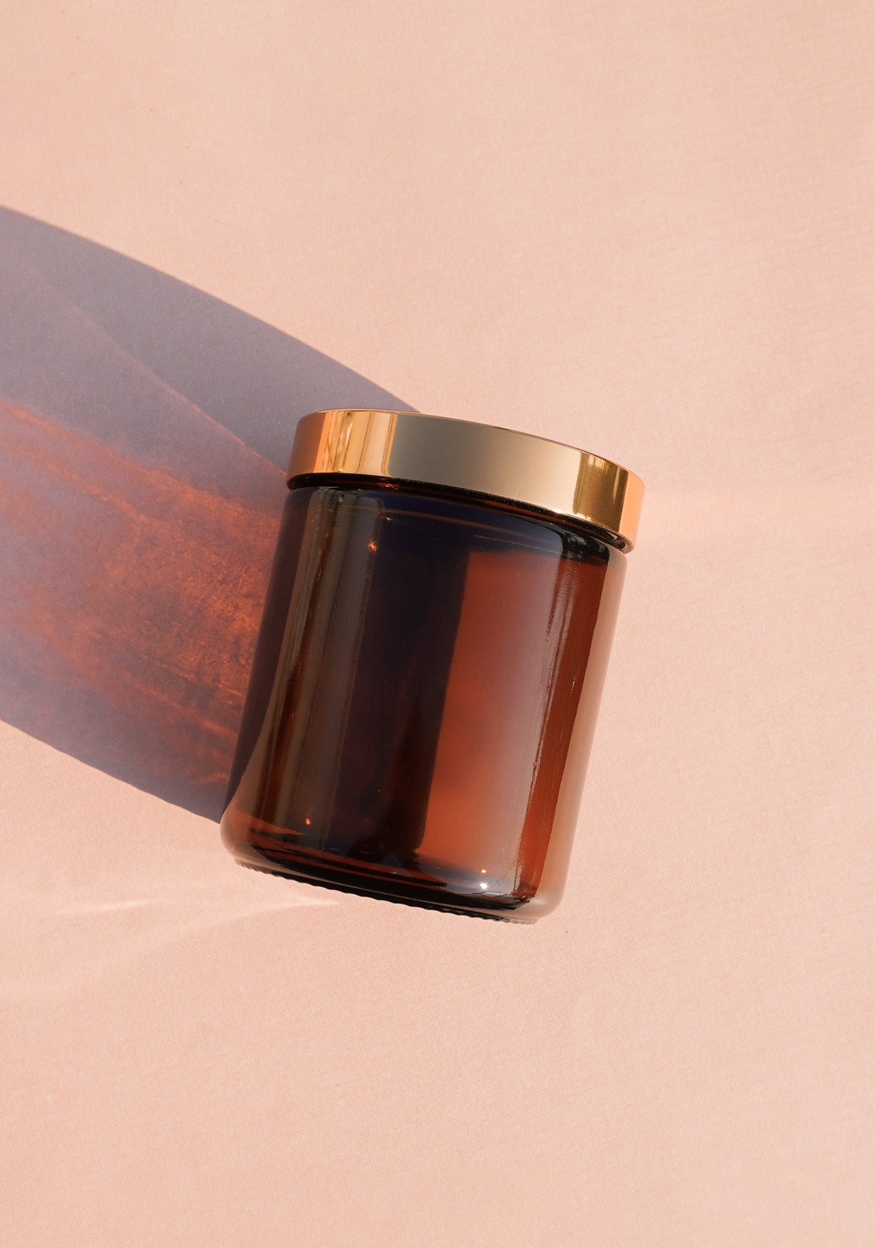 Shado Glass Jar | Amber | Gold Cap – Belux Packaging