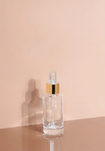 Princi Glass Bottle | Clear | Clear Rubber Dropper