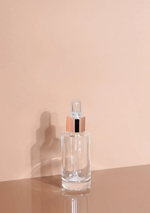 Princi Glass Bottle | Clear | Clear Rubber Dropper