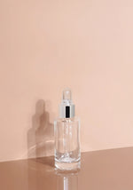 Princi Glass Bottle | Clear | Clear Rubber Dropper