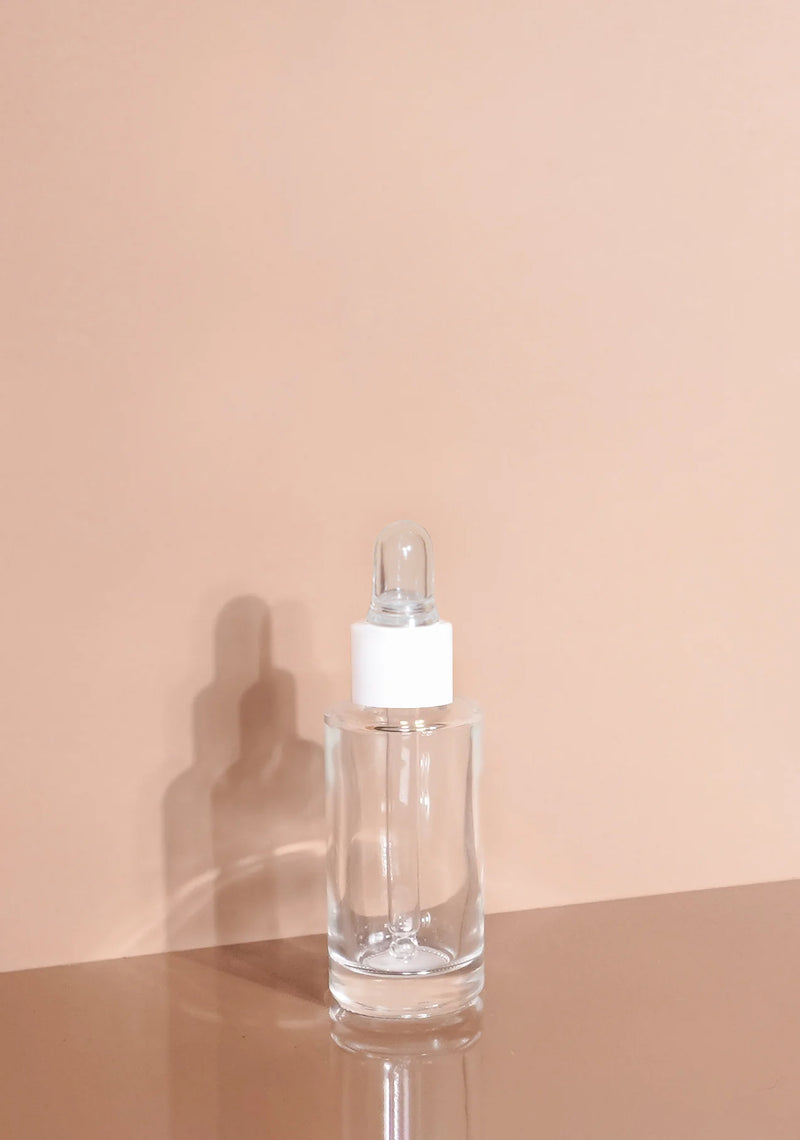 Princi Glass Bottle | Clear | Clear Rubber Dropper