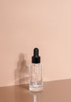 Princi Glass Bottle | Clear | Black Rubber Dropper