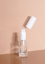 Princi Glass Bottle | Clear | Pump Cap