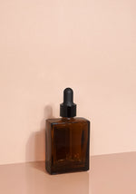 Lily Glass Bottle | Amber | Black Rubber Dropper