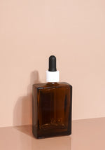 Lily Glass Bottle | Amber | Black Rubber Dropper