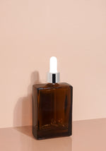 Lily Glass Bottle | Amber | White Rubber Dropper