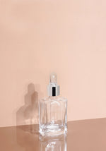 Lily Glass Bottle | Clear | Clear Rubber Dropper