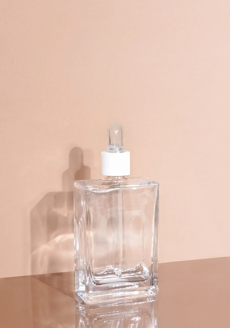 Lily Glass Bottle | Clear | Clear Rubber Dropper