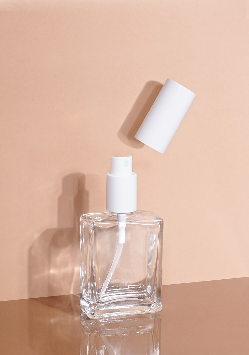 Lily Glass Bottle | Clear | Spray Cap