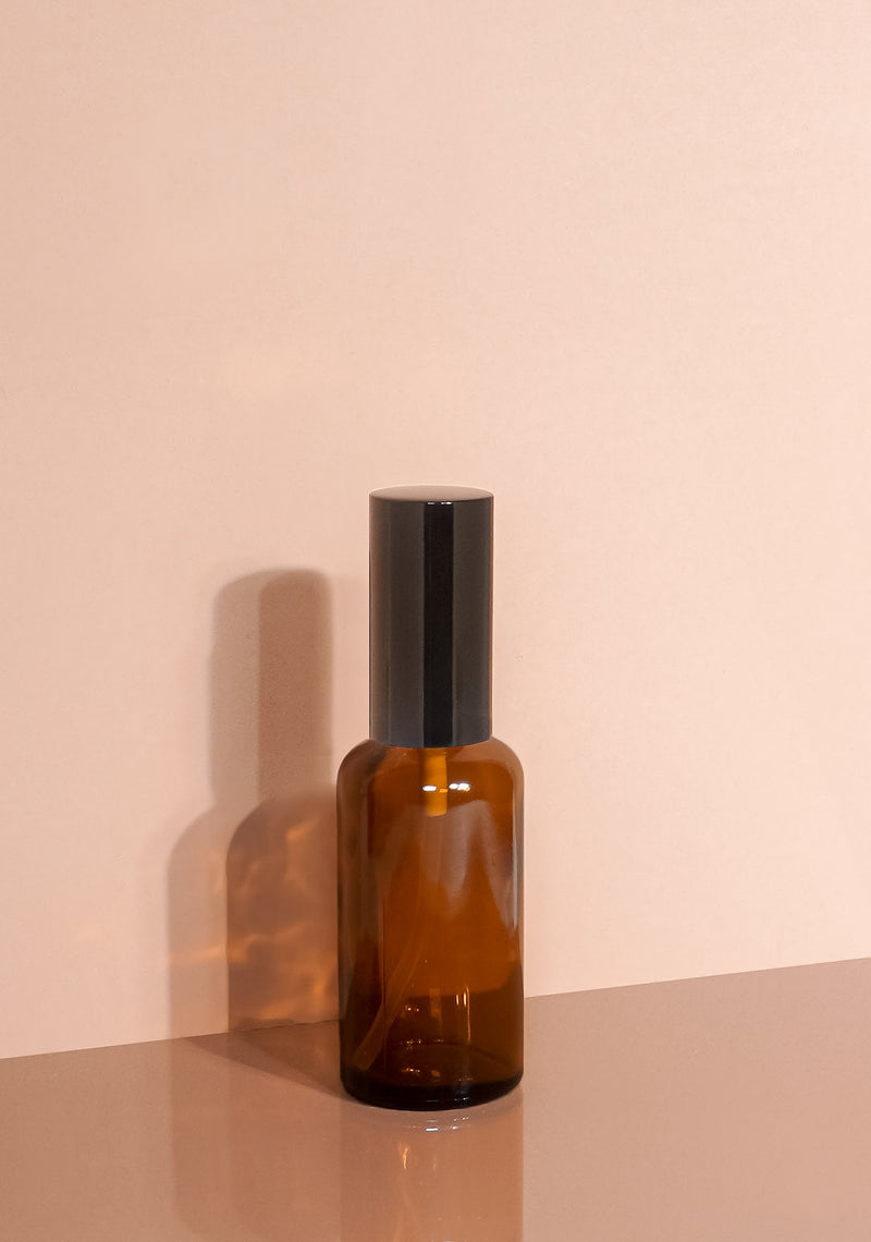 Fancy 50ml Cute Perfume Bottle Round Shape Design Unique Orange