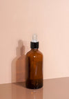 Cole Glass Bottle | Amber | Clear Rubber Dropper