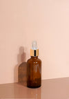 Cole Glass Bottle | Amber | Clear Rubber Dropper