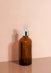 Cole Glass Bottle | Amber | Clear Rubber Dropper