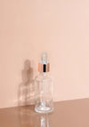 Cole Glass Bottle | Clear | Clear Rubber Dropper