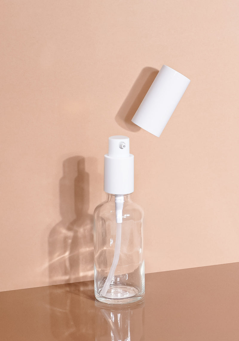 Cole Glass Bottle | Clear | Pump Cap