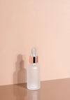 Cole Glass Bottle | Frost | Clear Rubber Dropper