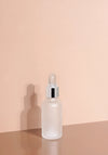 Cole Glass Bottle | Frost | Clear Rubber Dropper