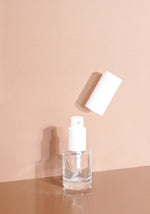 Princi Glass Bottle | Clear | Pump Cap