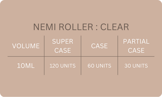 Nemi Glass Roller | Clear | Glass Ball Cap unique image