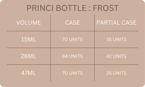 Princi Glass Bottle | Frost | White Rubber Dropper unique image